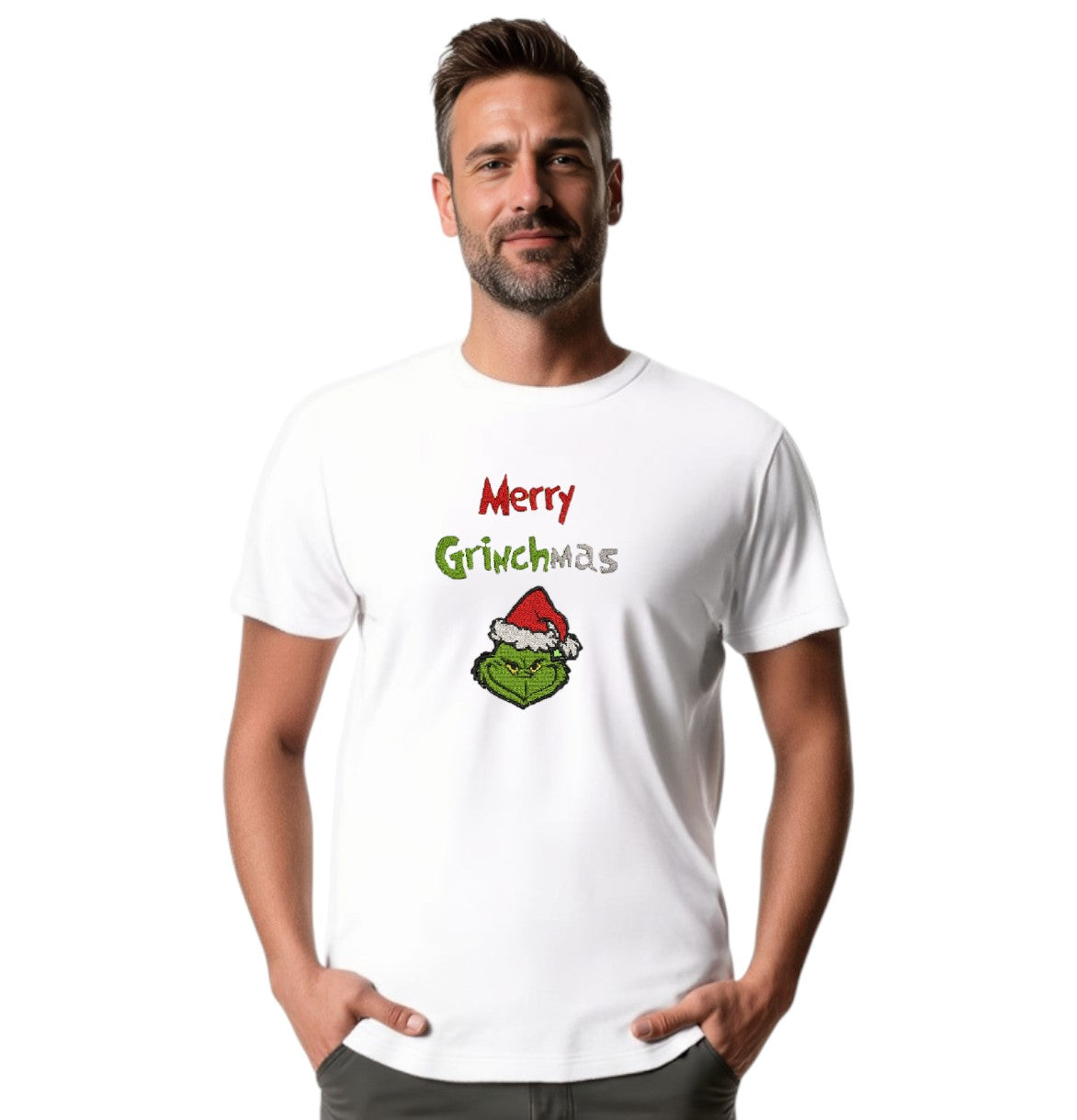 Merry Grinchmas Funny festive Tshirt available in 4 colours