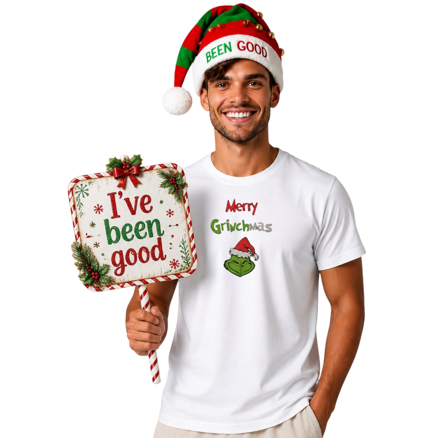 Merry Grinchmas Funny festive Tshirt available in 5 colours