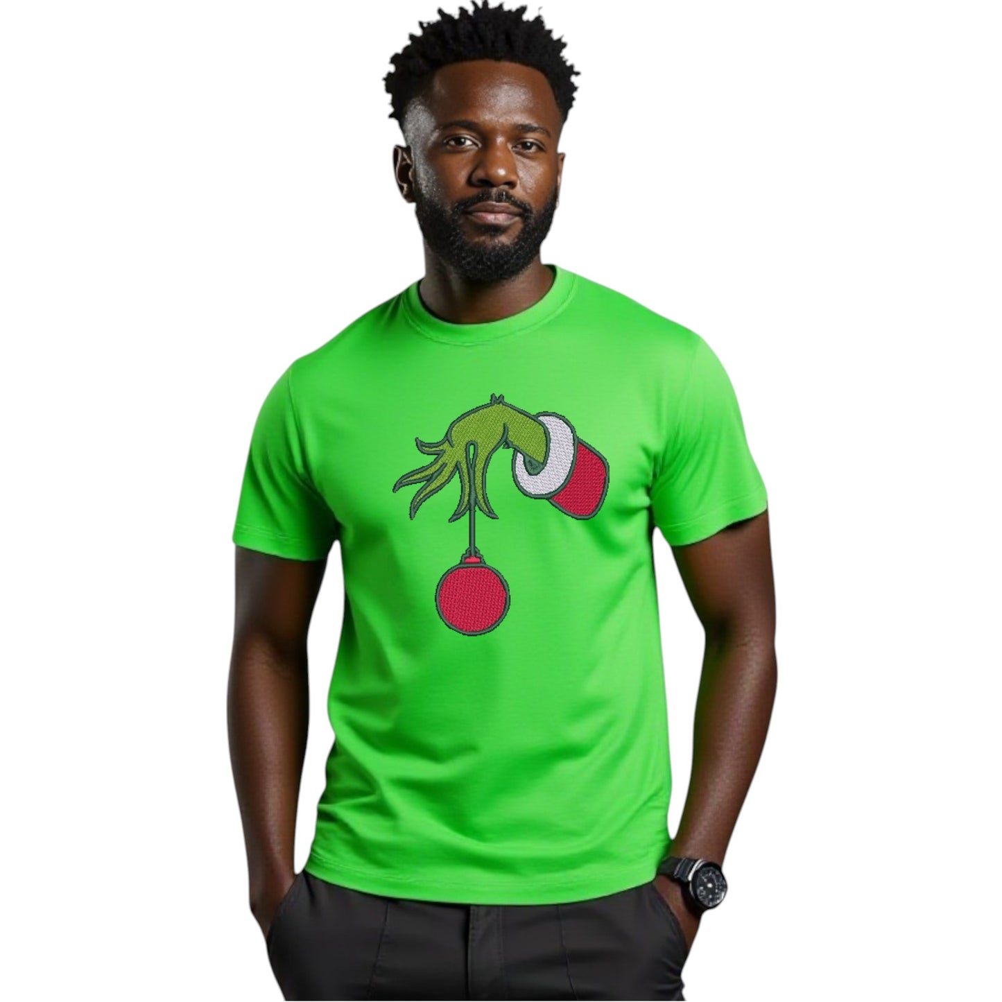 Grinchy Hand festive Tshirt