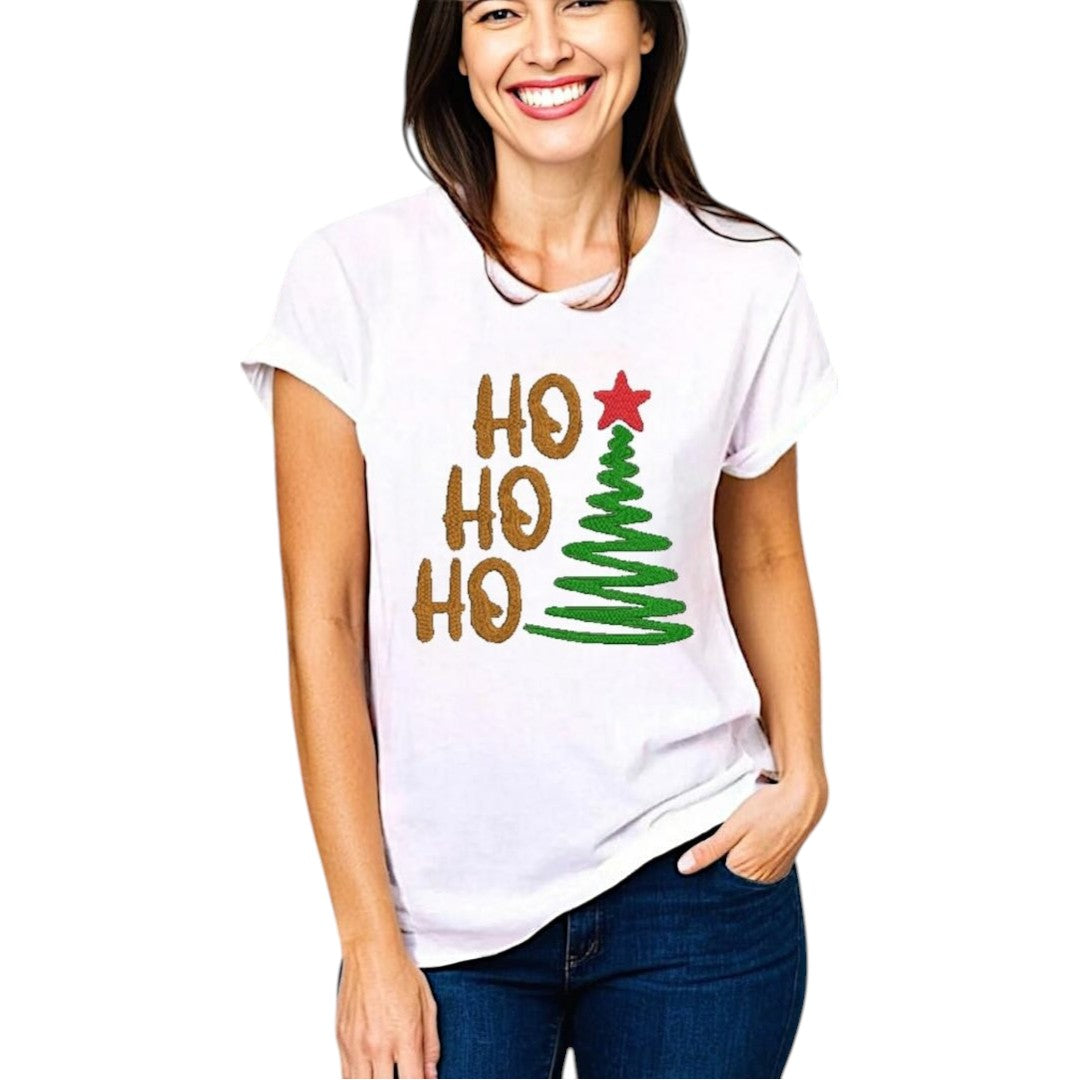 Ho Ho Ho Christmas Festive Tshirt