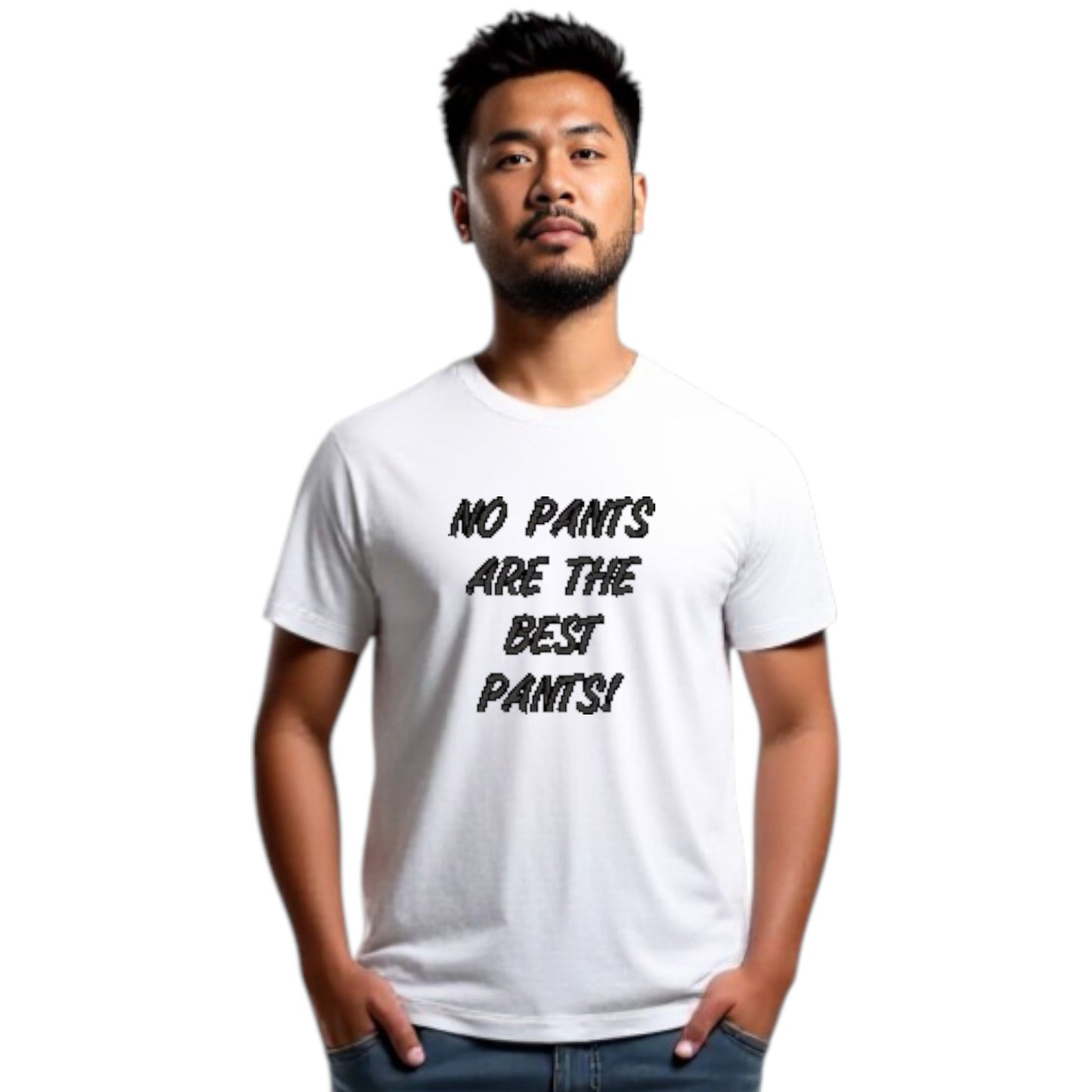 NO PANTS ARE THE BEST PANTS Funny Tshirt. Available in 5 Colours
