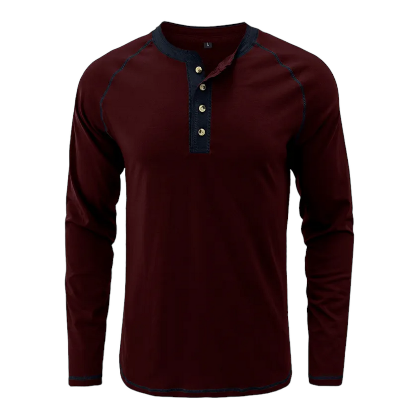Long Sleeve Tshirt with Trendy Two Tone Detailing, Available in 6 colours