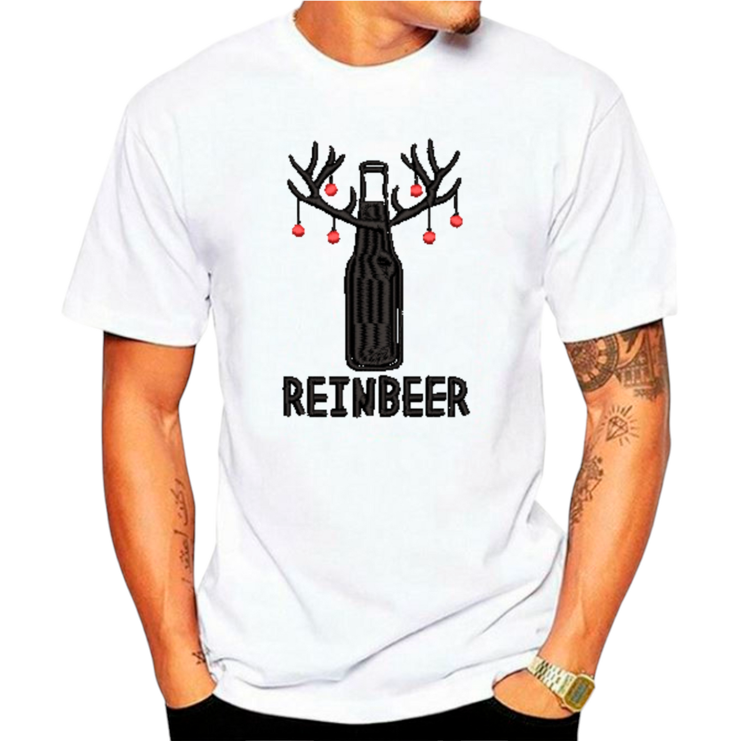 Reinbeer Funny festive Tshirt