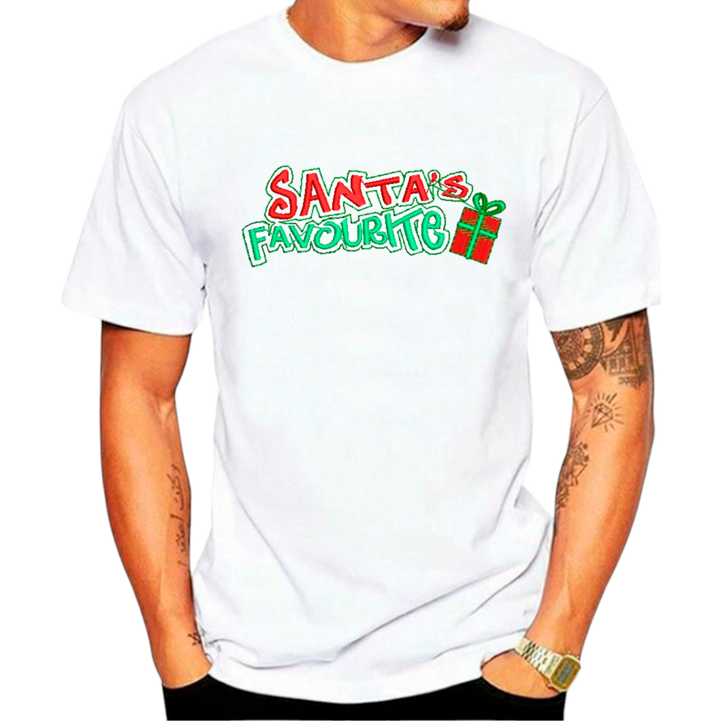 SANTA'S favourite funny festive Tshirt
