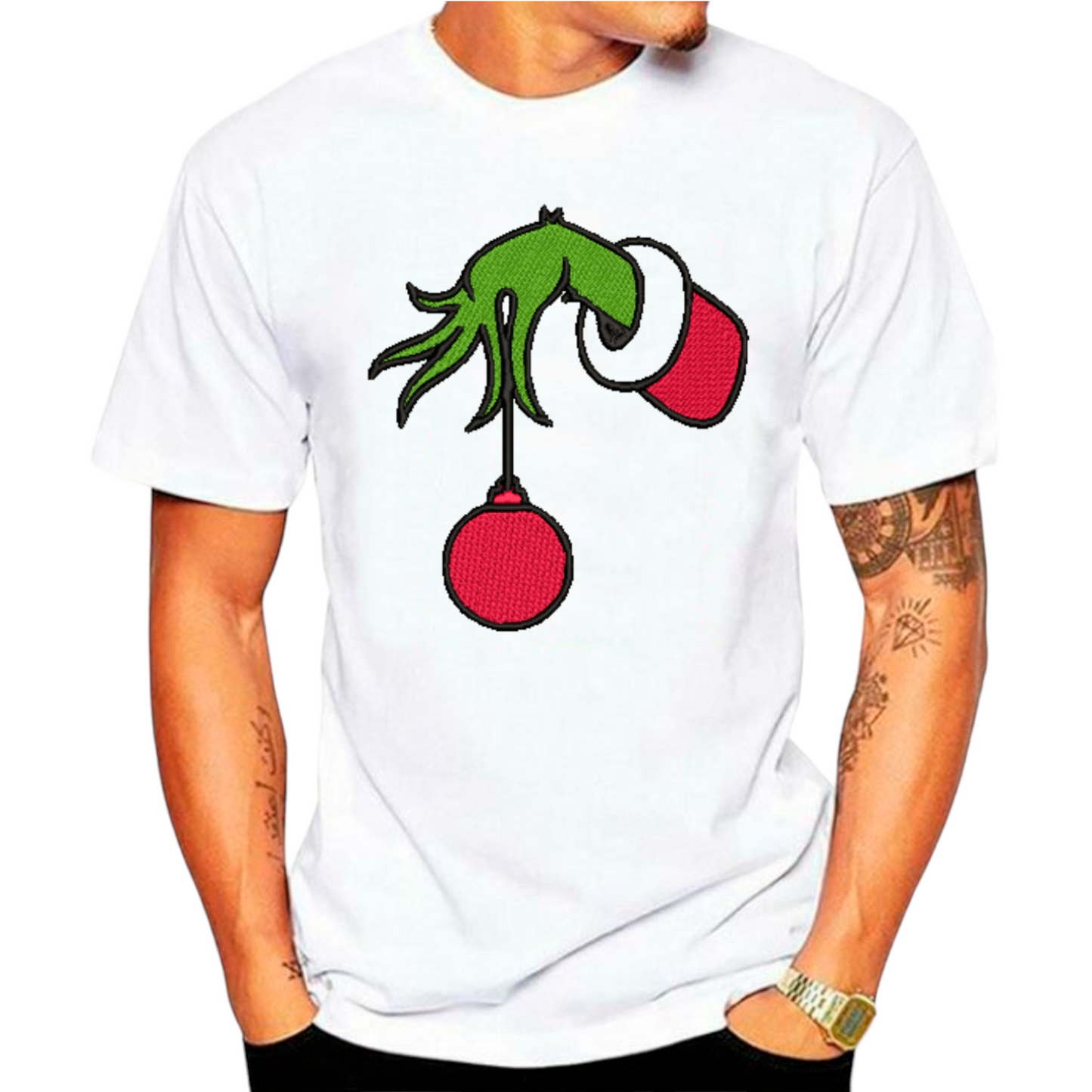 Grinchy Hand festive Tshirt