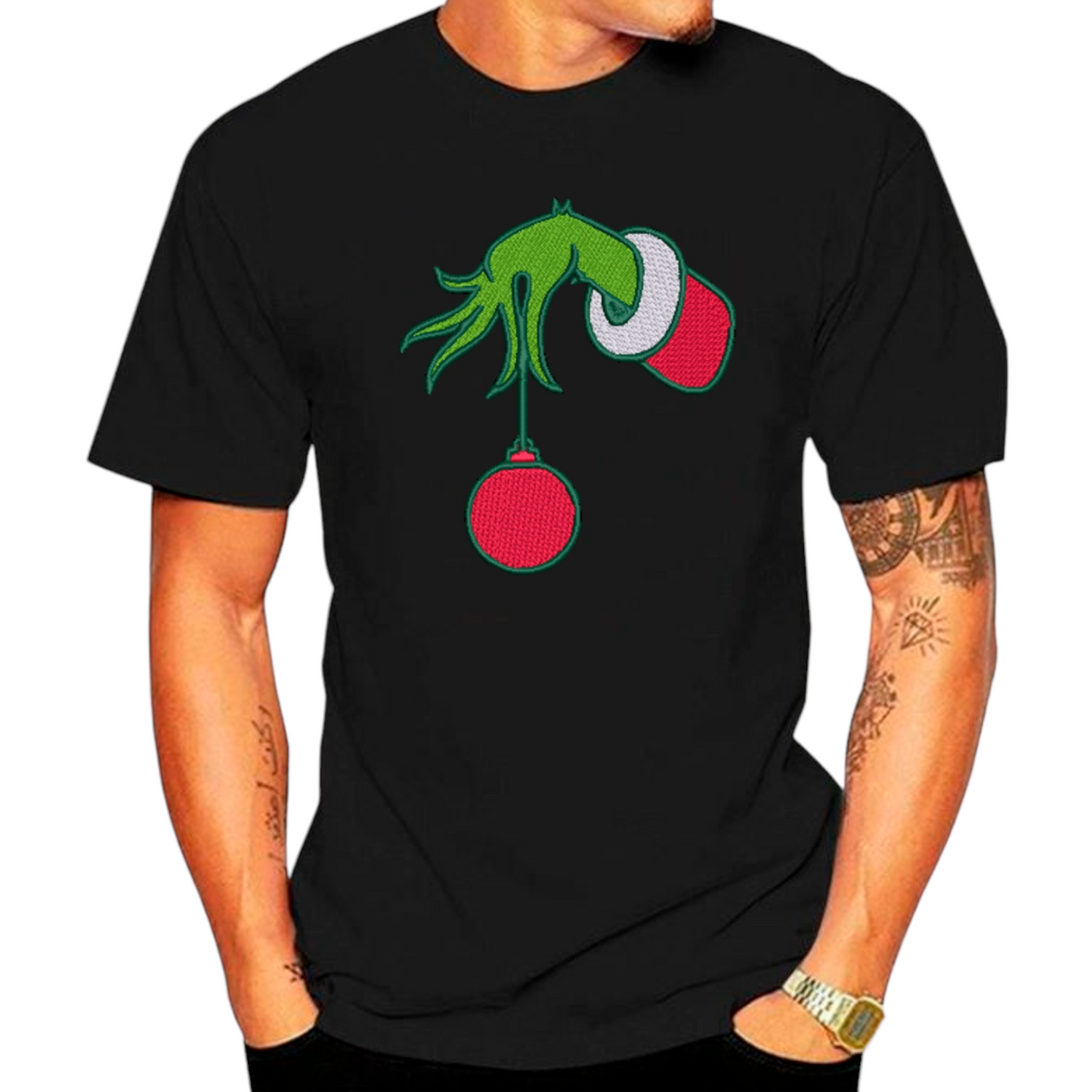 Grinchy Hand festive Tshirt