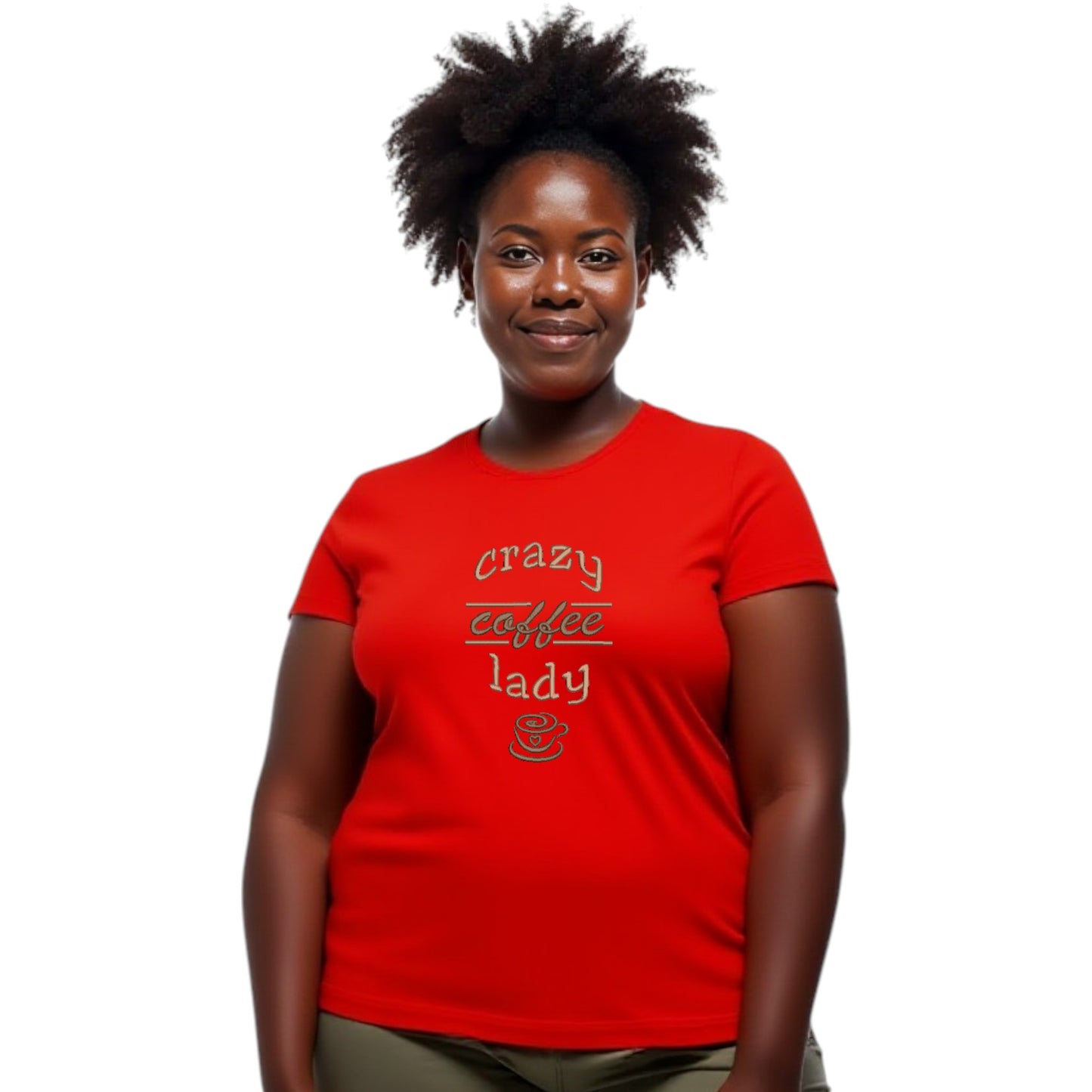 Crazy Coffee Lady Tshirt - Funny coffee Lover Tshirt
