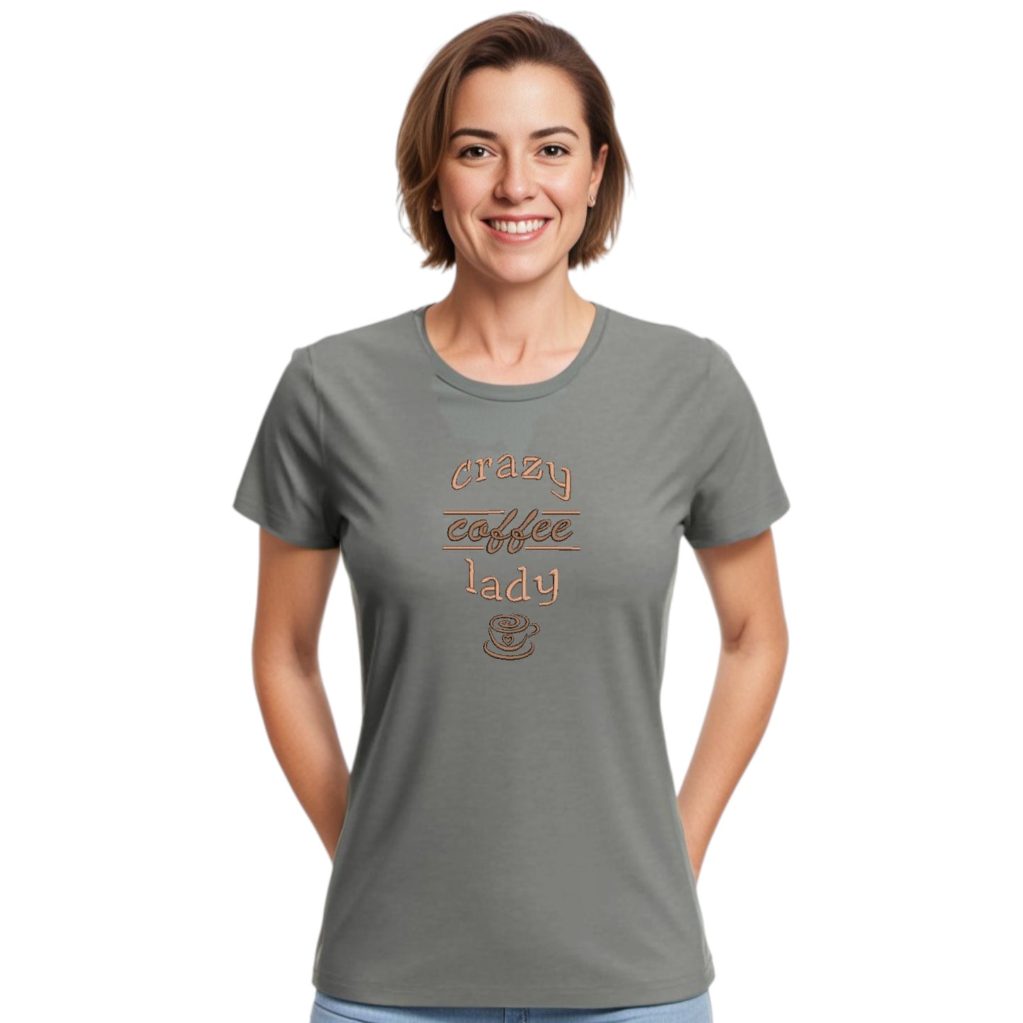 Crazy Coffee Lady Tshirt - Funny coffee Lover Tshirt