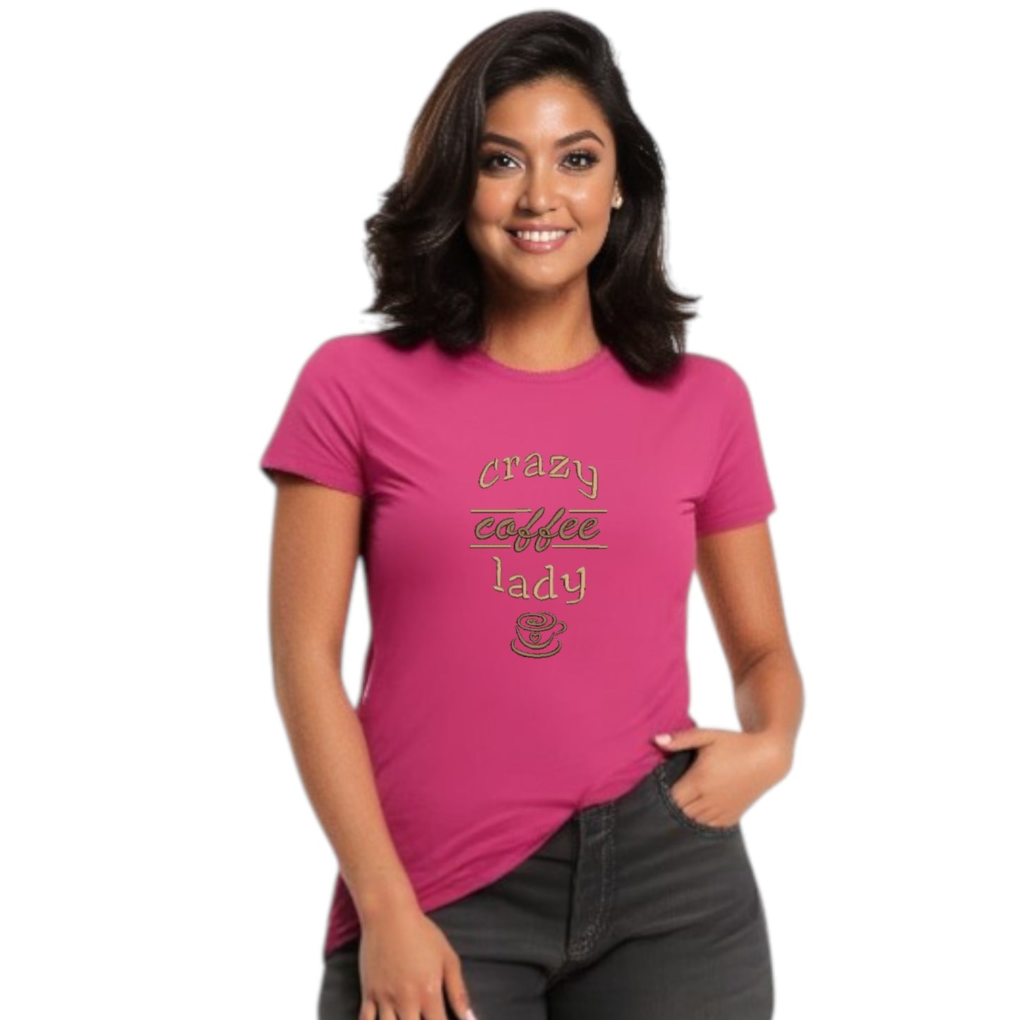 Crazy Coffee Lady Tshirt - Funny coffee Lover Tshirt