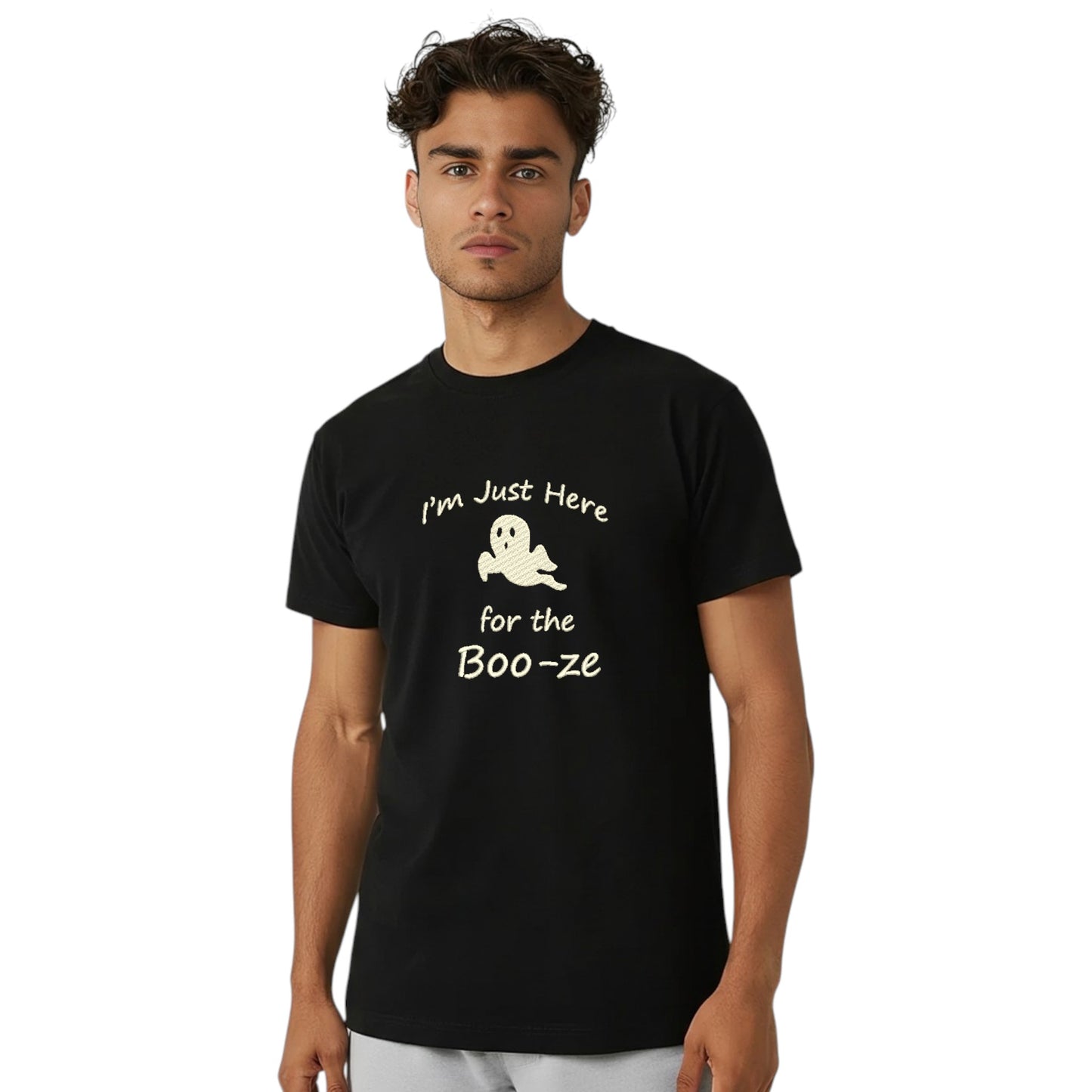 I am just here for the Boo-ze Funny Halloween Tshirt
