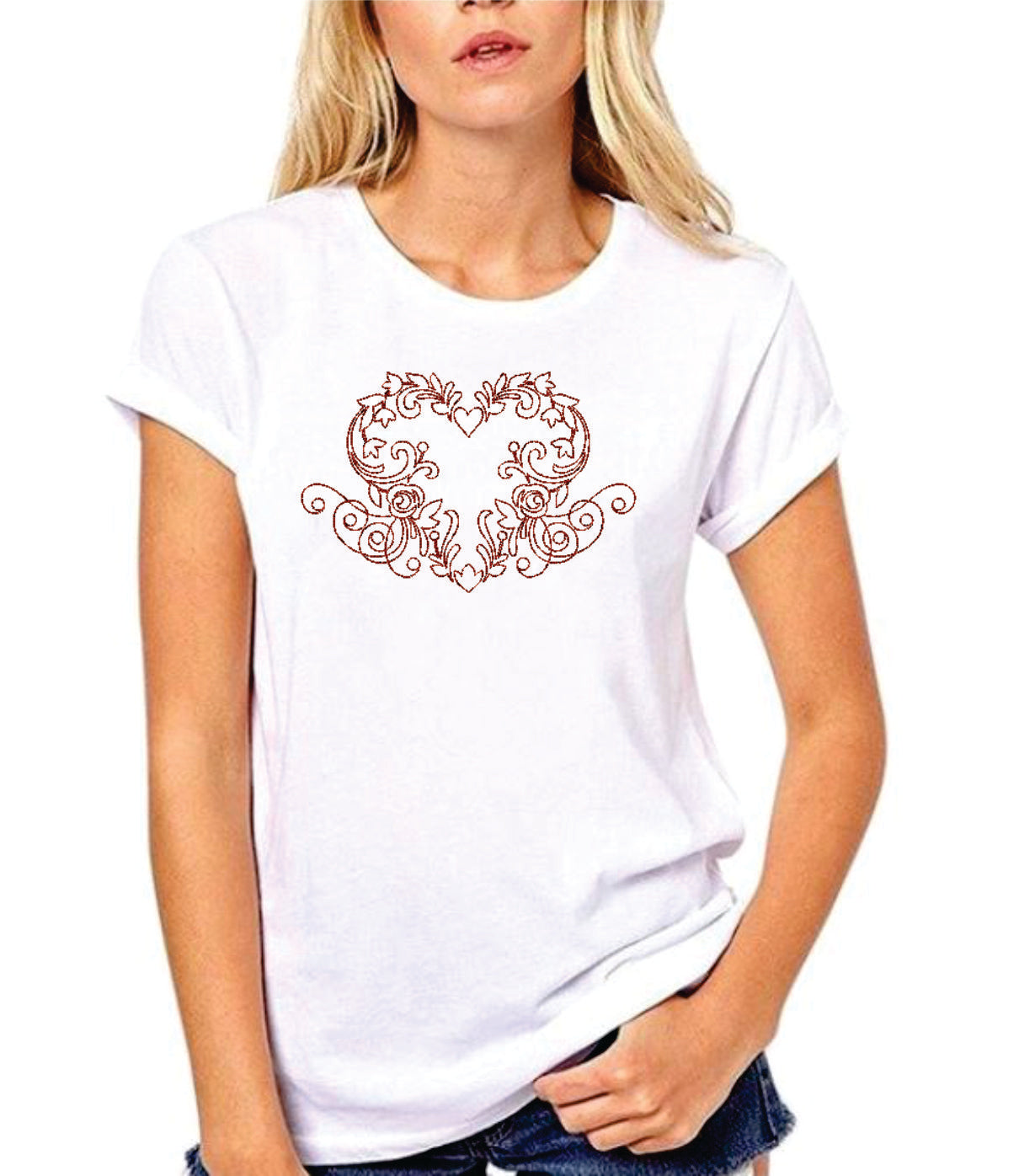 Floral Heart Tshirt
