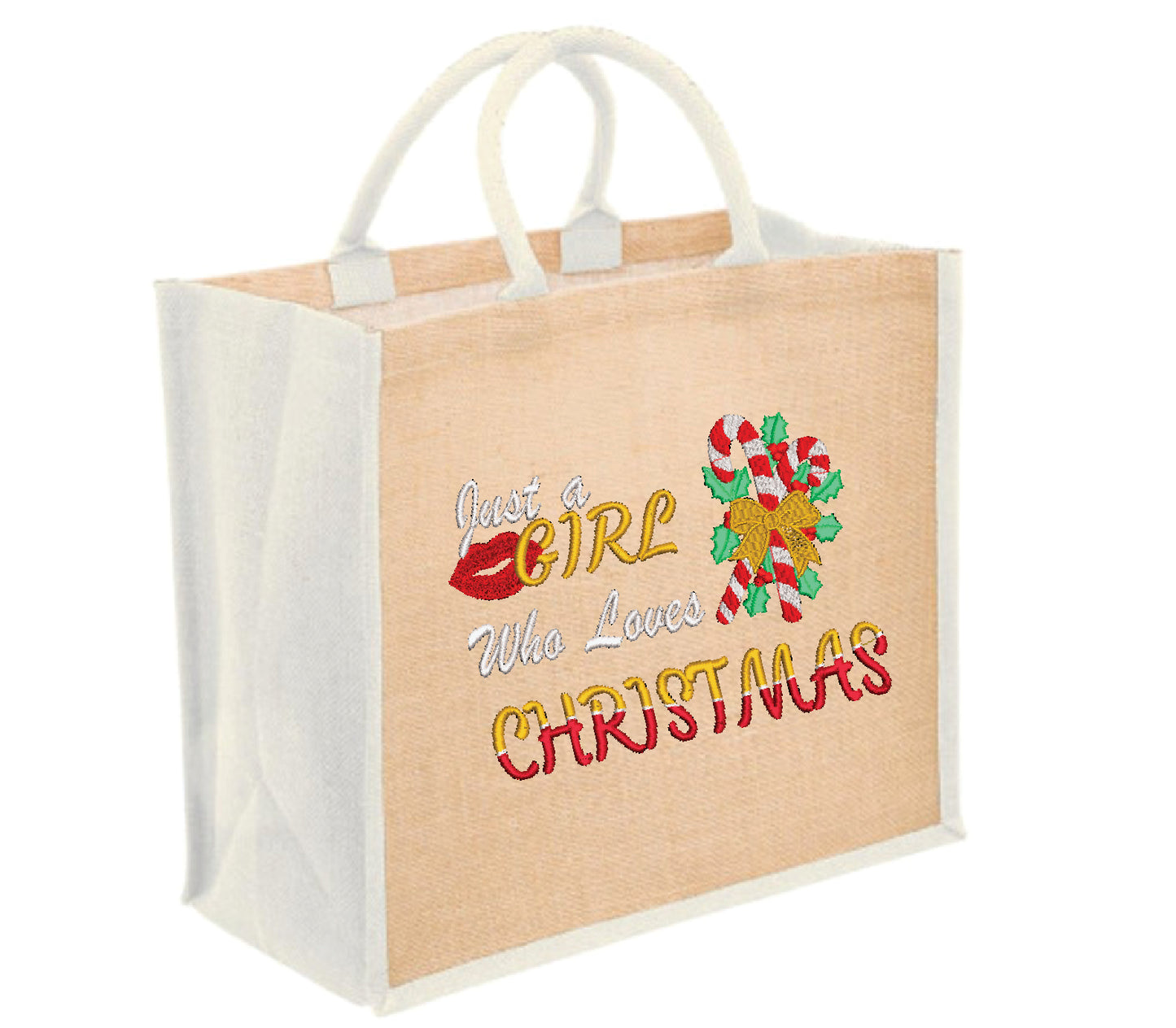Candy Canes Christmas Tote Bag, Available in 3 Colours