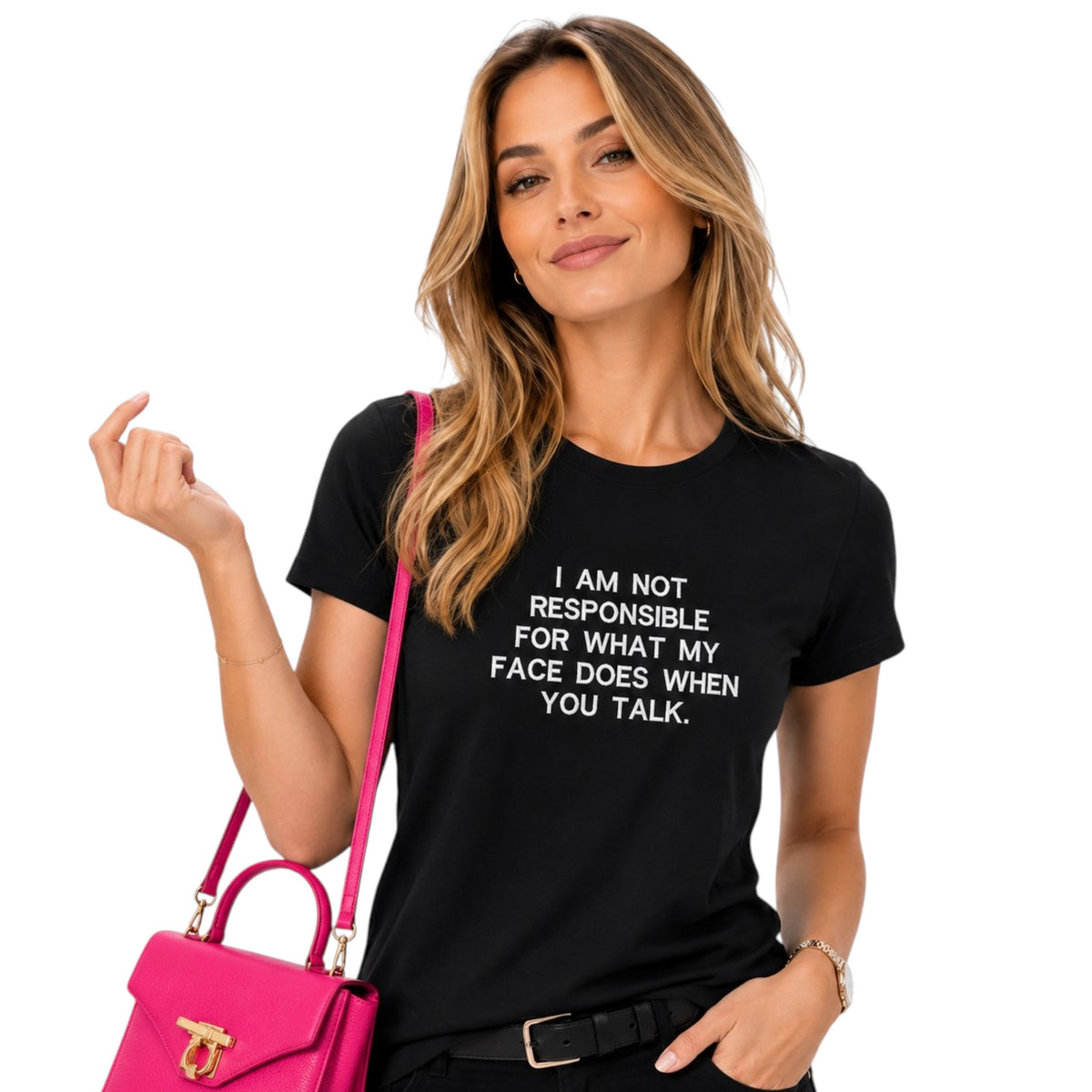 I am not responsible for what my face does funny tshirt