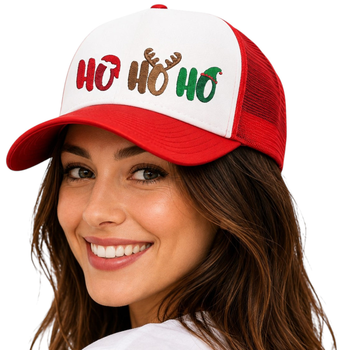 Ho Ho Ho Christmas Cap available in 3 colours