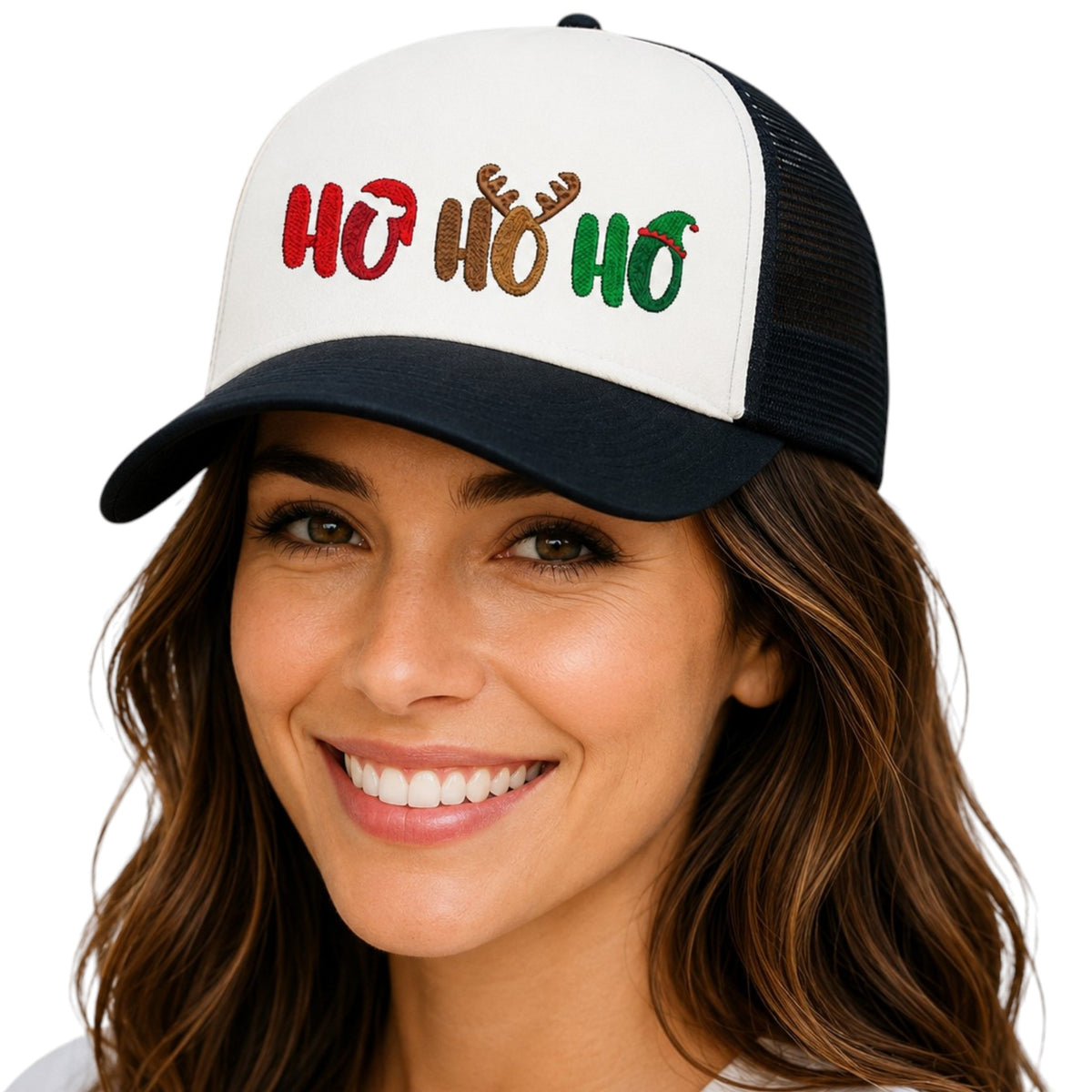 Ho Ho Ho Christmas Cap available in 3 colours