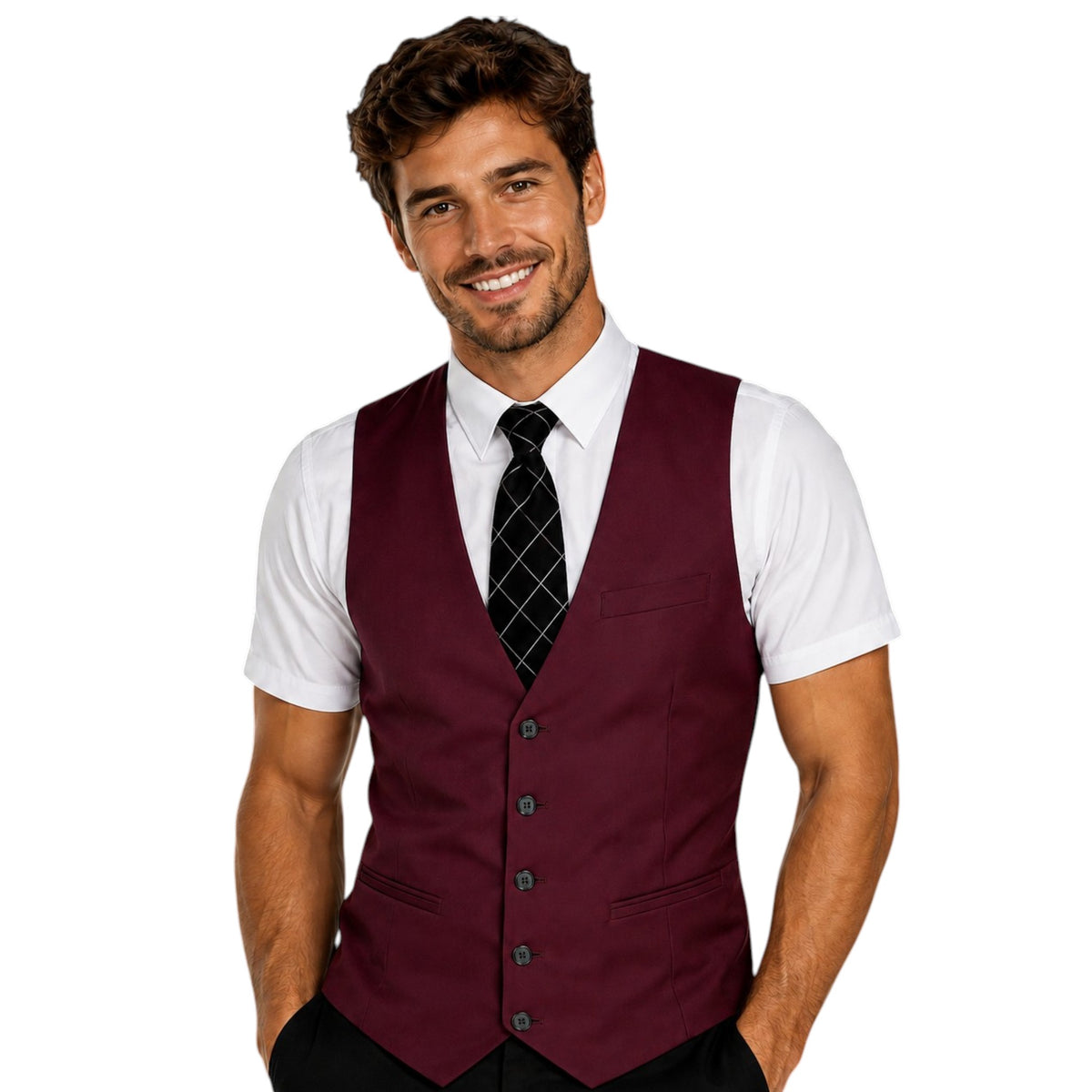 Fake Waistcoat and Tie Funny Tshirt