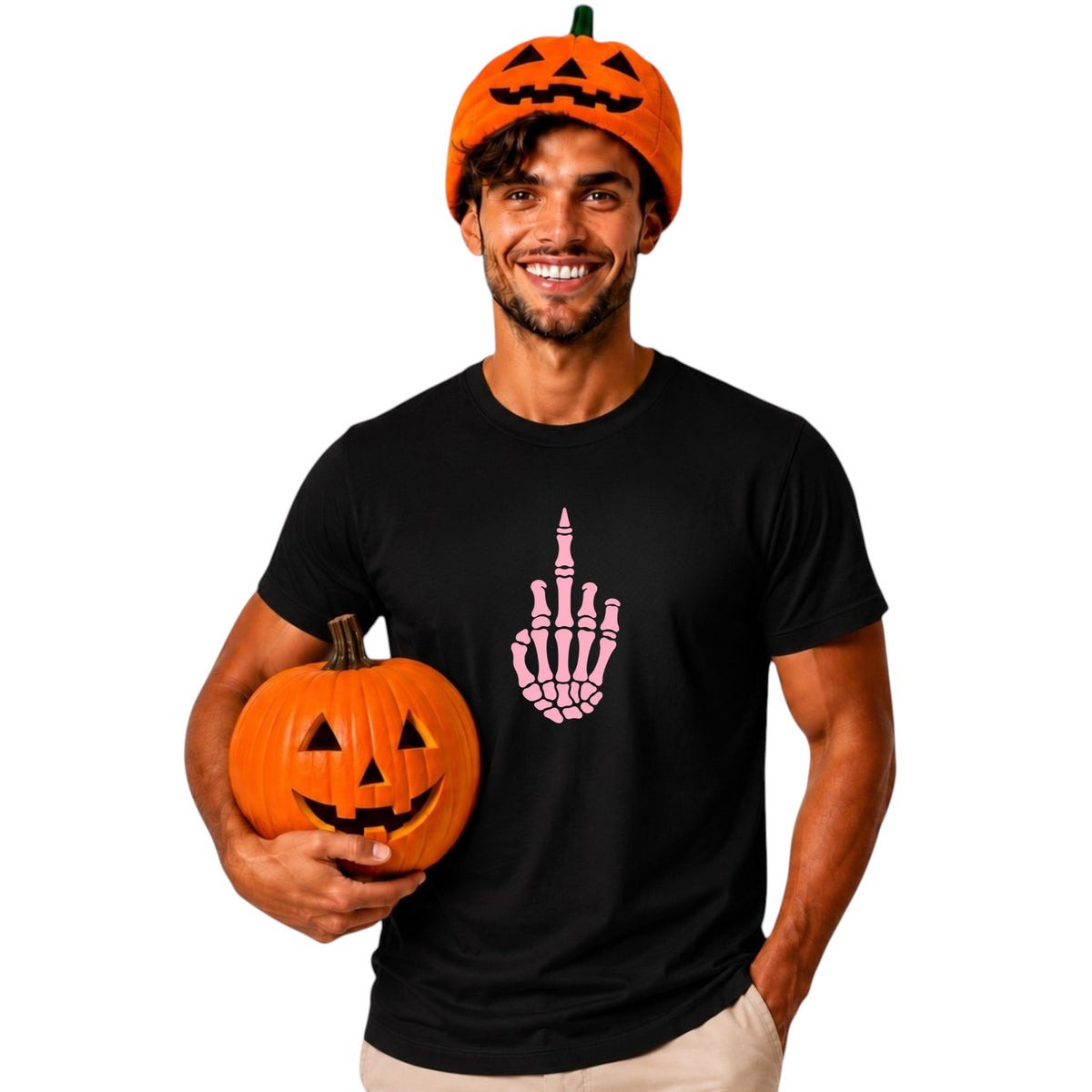 Glow in the Dark Skeleton Hand Tee