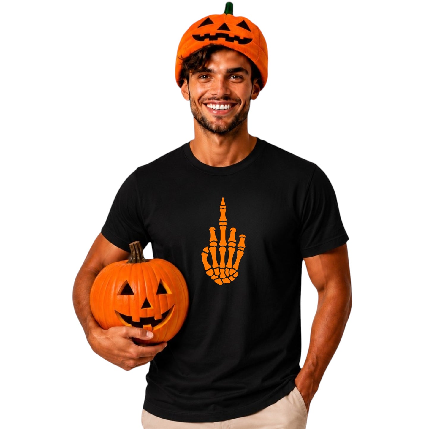 Glow in the Dark Skeleton Hand Tee
