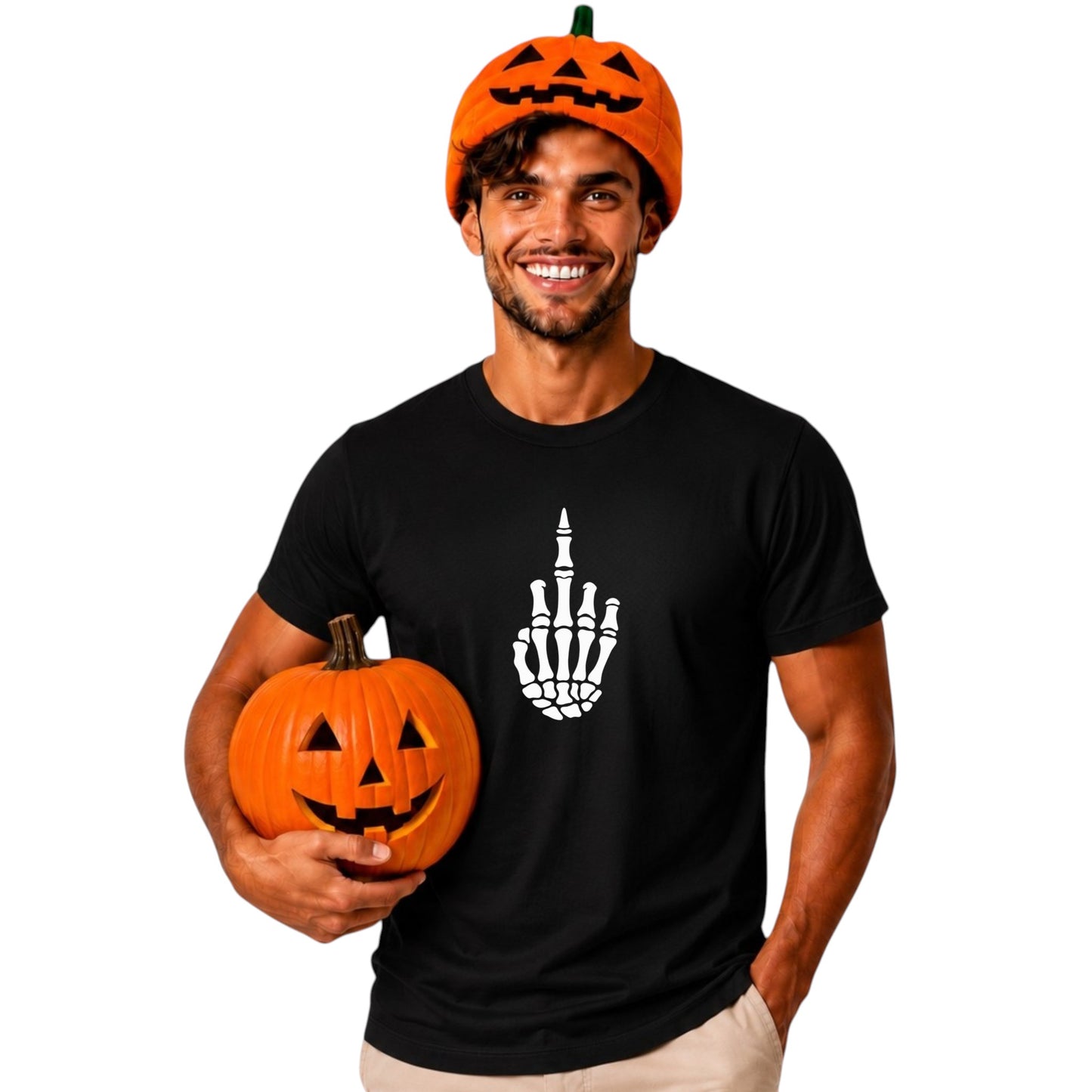 Glow in the Dark Skeleton Hand Tee