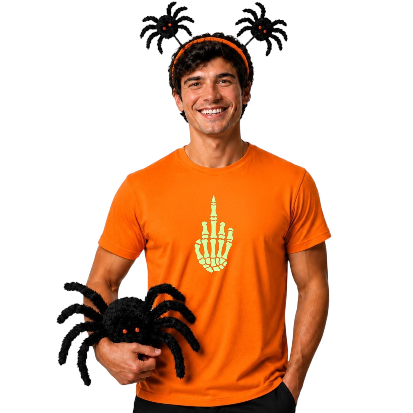 Glow in the Dark Skeleton Hand Tee