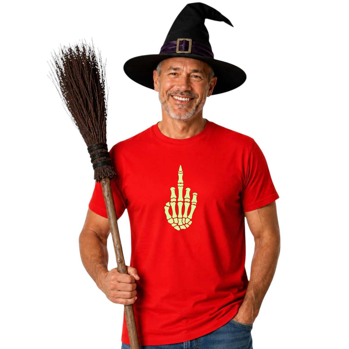 Glow in the Dark Skeleton Hand Tee