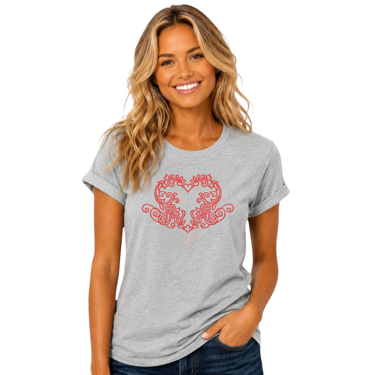 Floral Heart Tshirt
