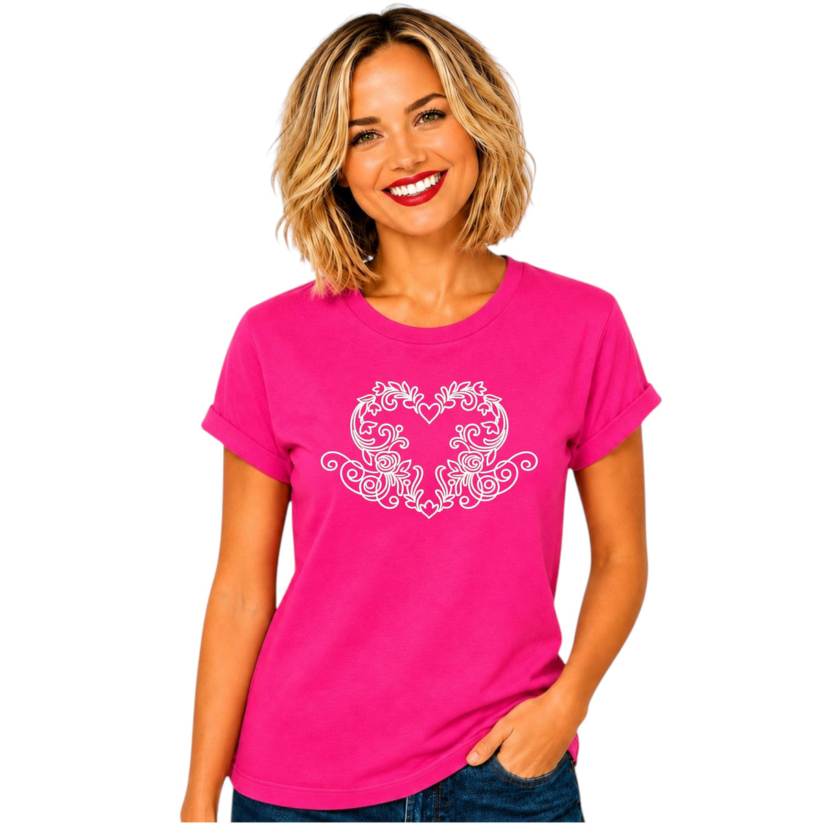 Floral Heart Tshirt