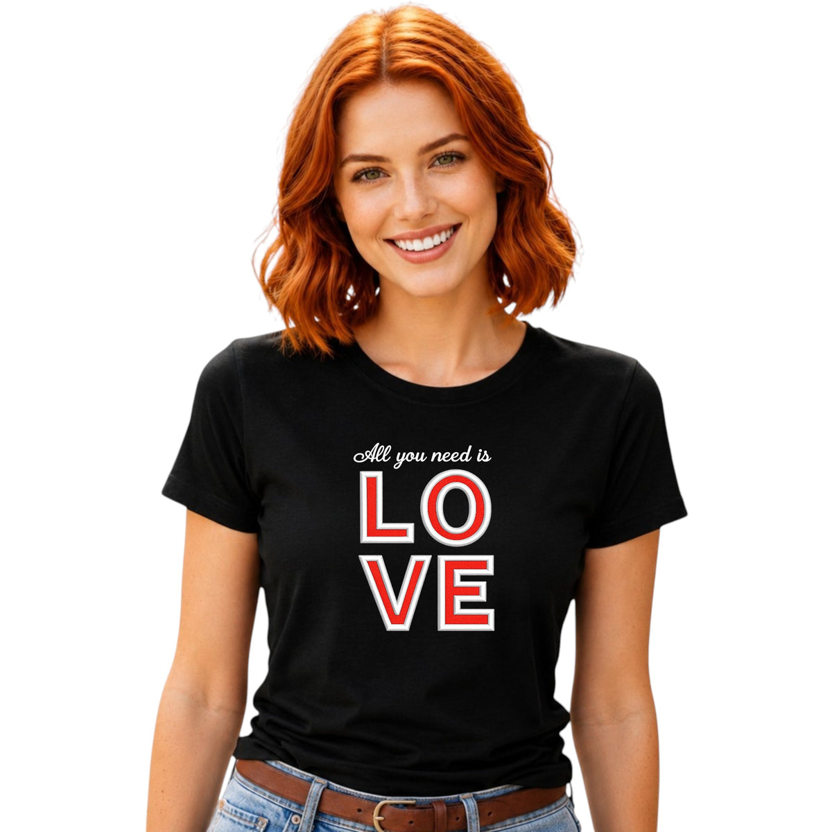All you need is Love Tee available in 4 colours