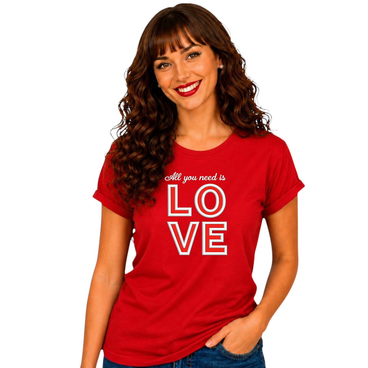 All you need is Love Tee available in 4 colours