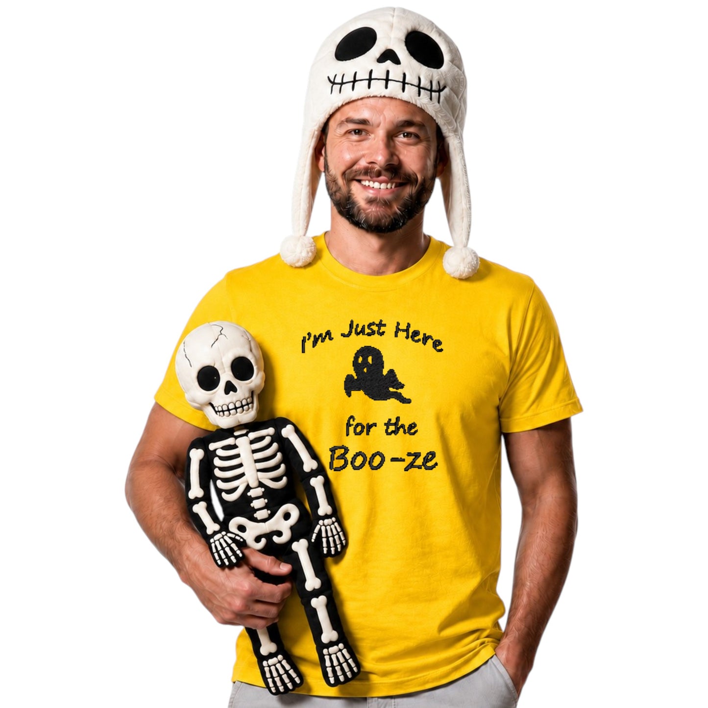 I am just here for the Boo-ze Funny Halloween Tshirt