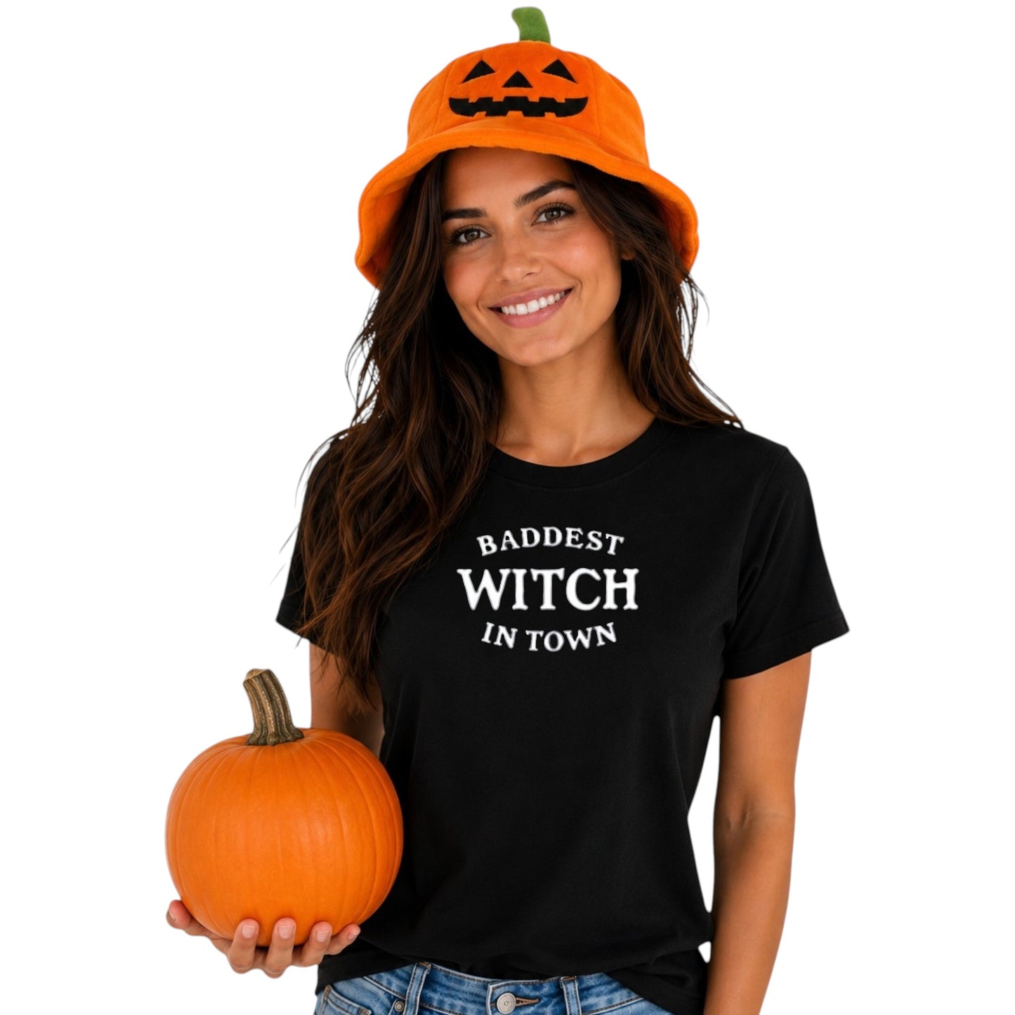 Baddest Witch in Town Glow in the Dark Tshirt