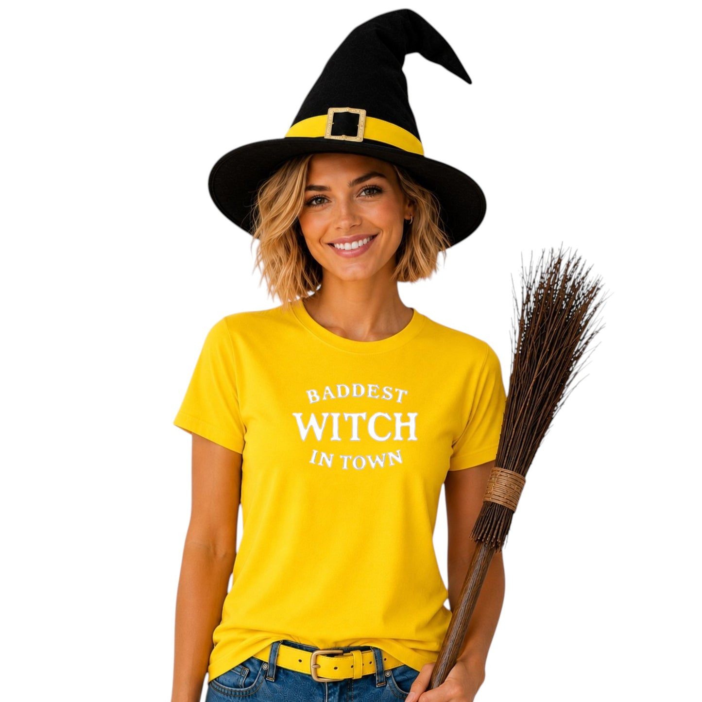 Baddest Witch in Town Glow in the Dark Tshirt