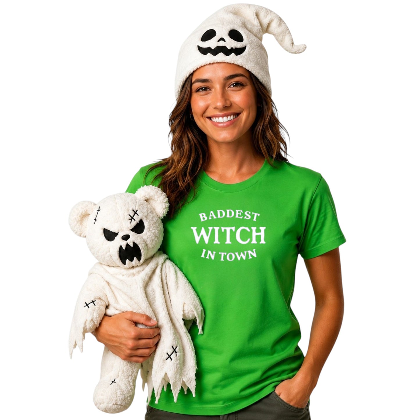 Baddest Witch in Town Glow in the Dark Tshirt