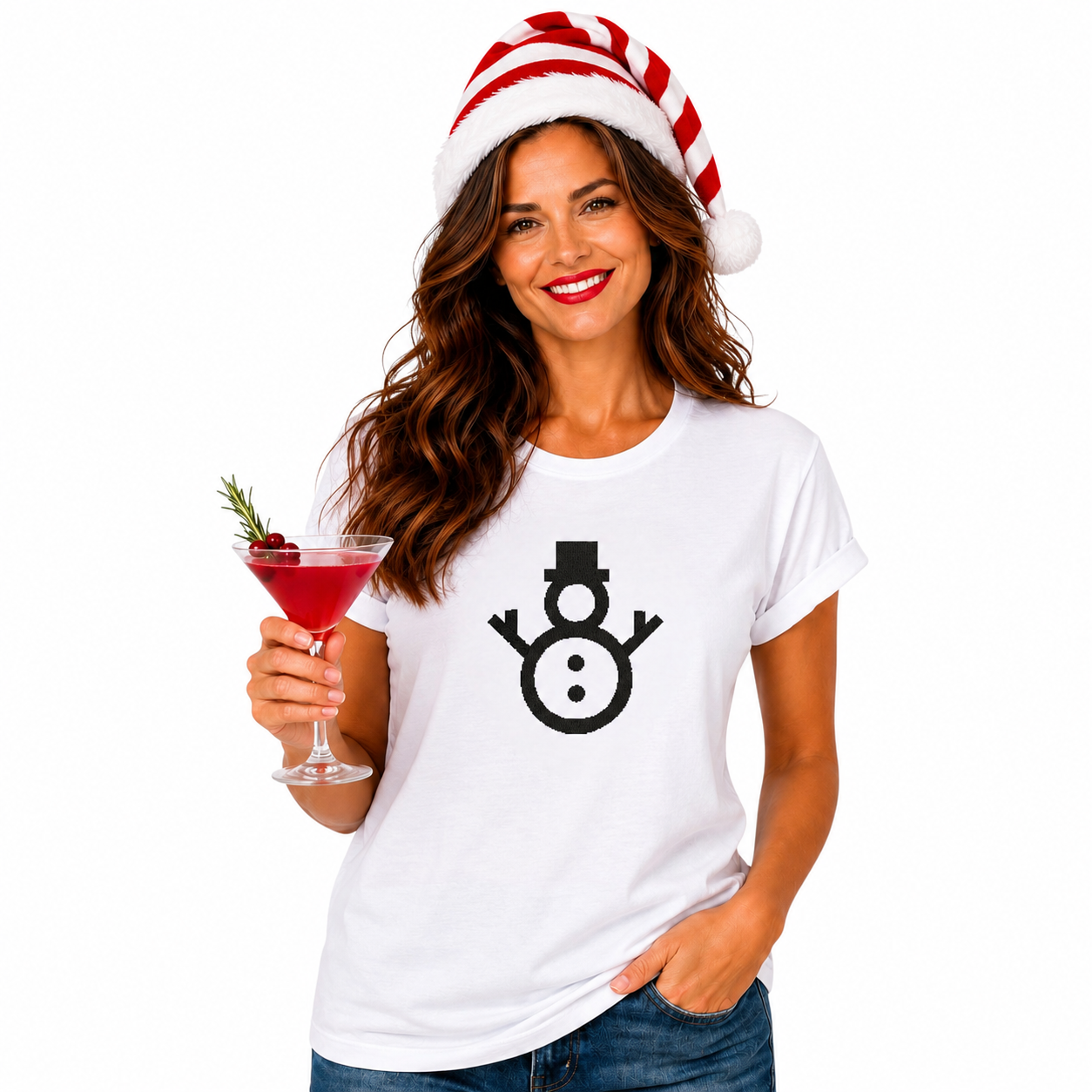 Snowman Cute Christmas Festive Shirt, Available in 5 Colours