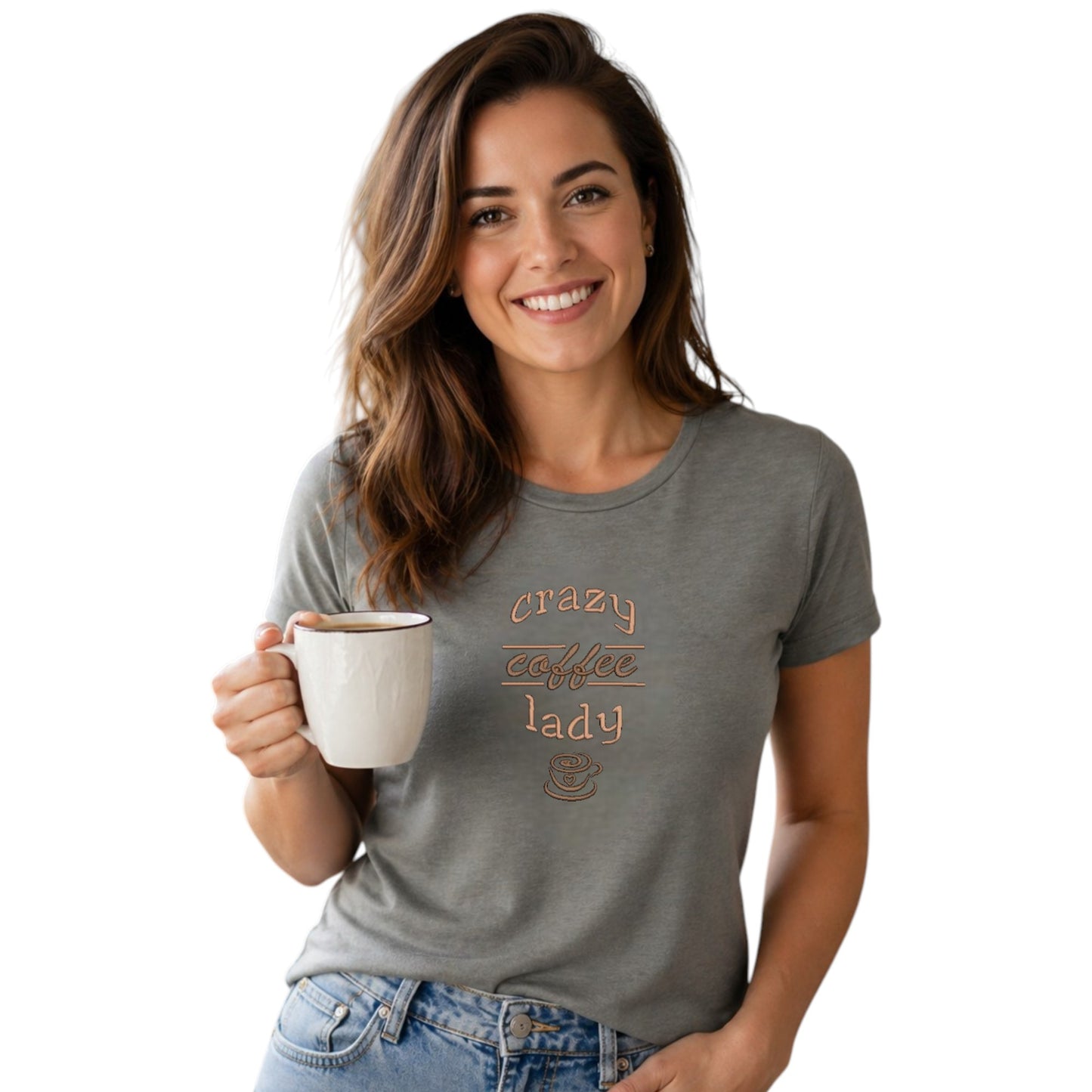 Crazy Coffee Lady Tshirt - Funny coffee Lover Tshirt