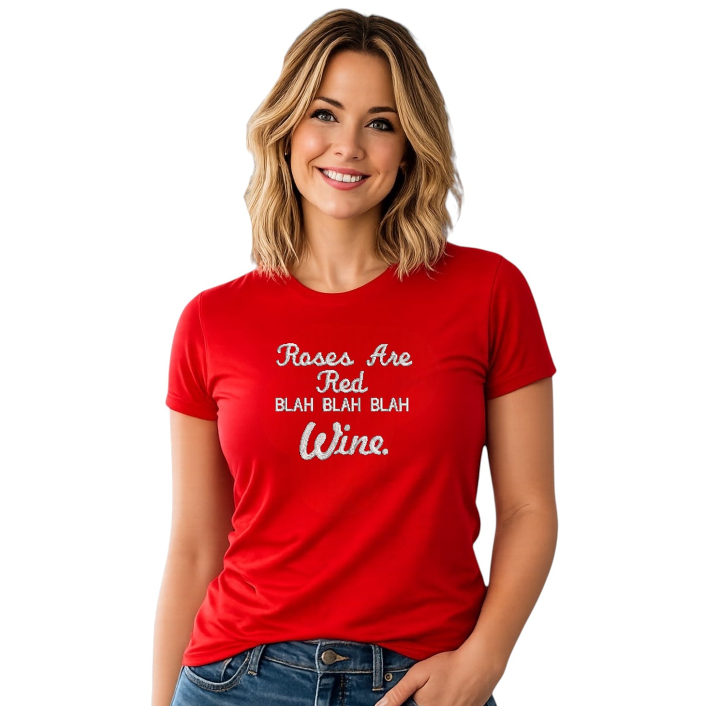 Rose are red blah blah Wine Tshirt