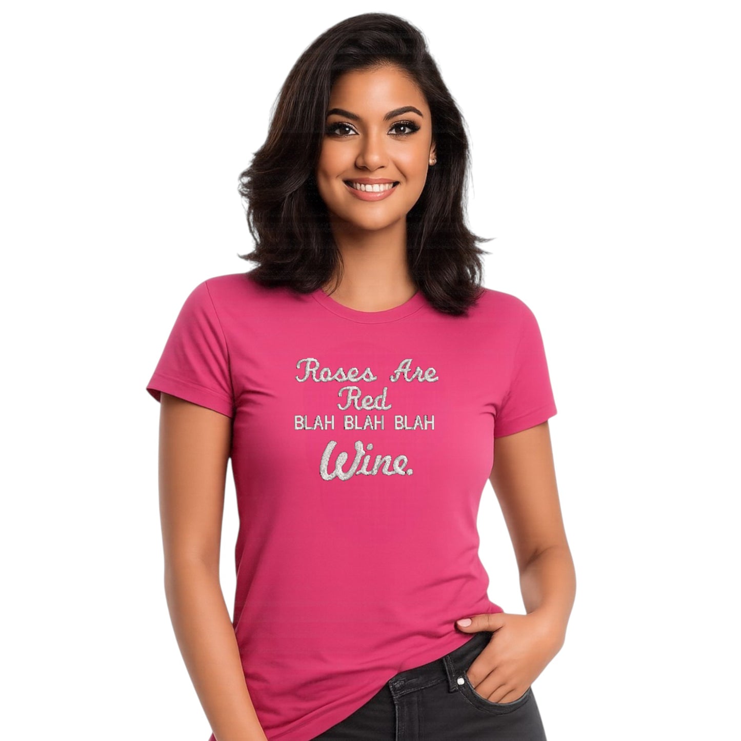 Rose are red blah blah Wine Tshirt