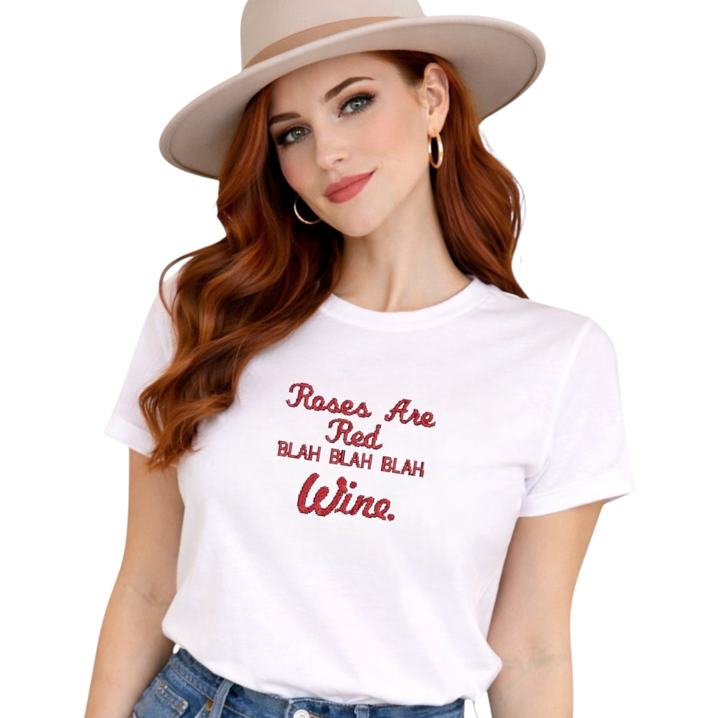 Rose are red blah blah Wine Tshirt