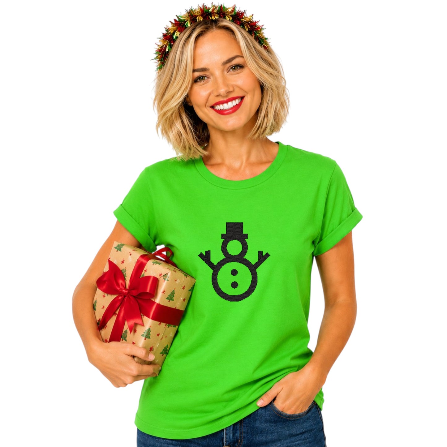 Snowman Cute Christmas Festive Shirt, Available in 5 Colours