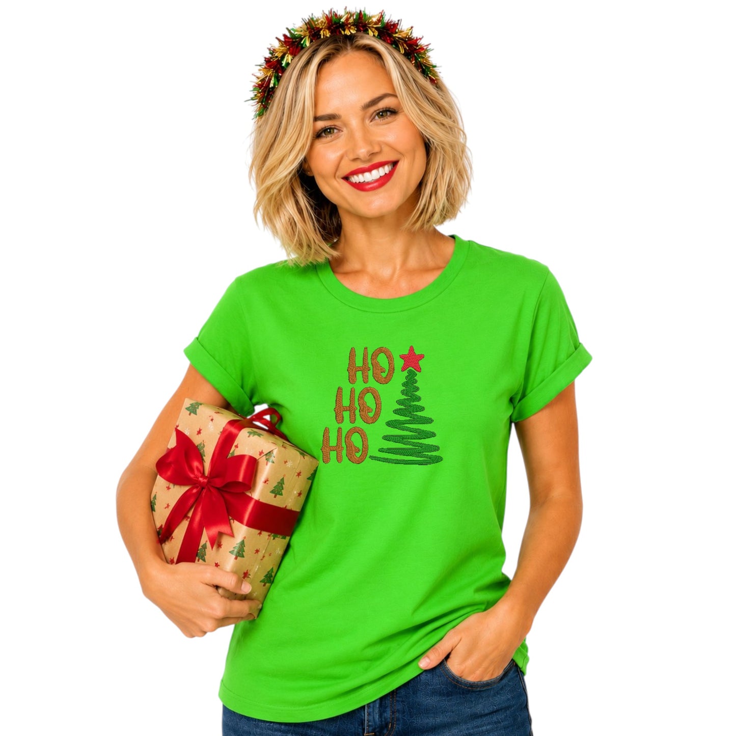 Ho Ho Ho Christmas Festive Tshirt