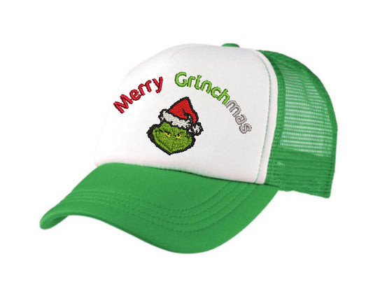 Merry Grinchmas Cap Available in 3 colours