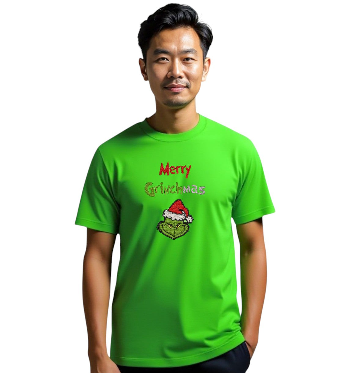 Merry Grinchmas Funny festive Tshirt available in 4 colours