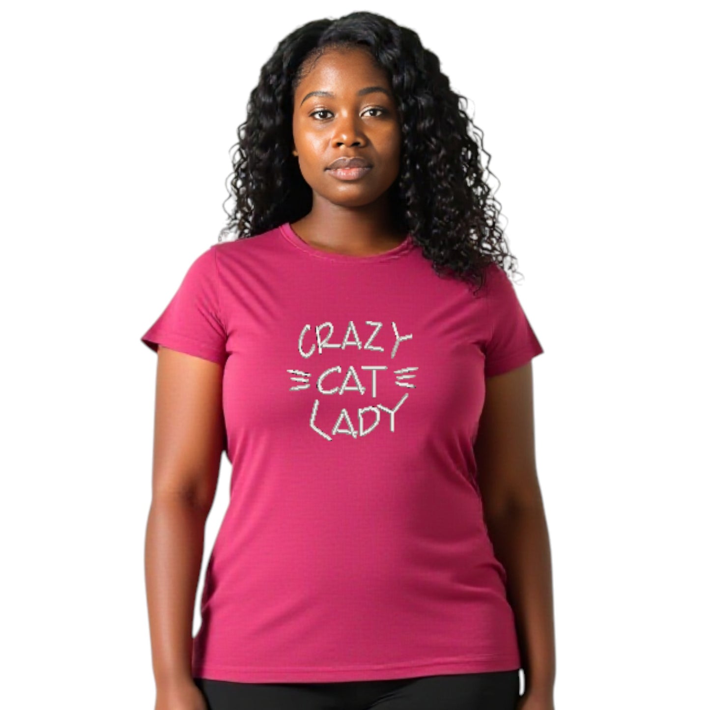CRAZY CAT LADY Print Casual Tshirt. Available in 3 Colours