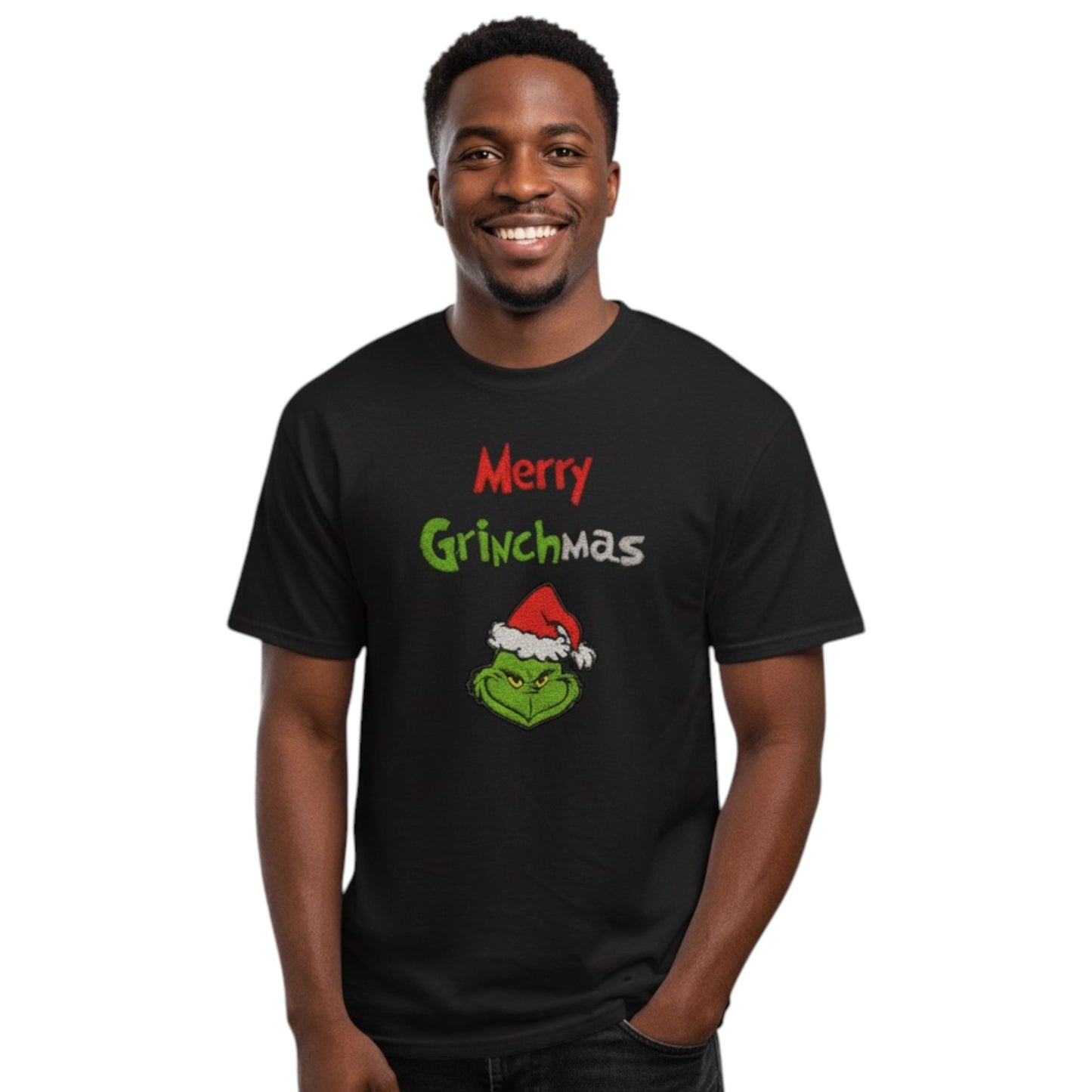 Merry Grinchmas Funny festive Tshirt available in 4 colours