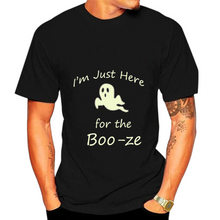 Load image into Gallery viewer, I am just here for the Boo-ze Funny Halloween Tshirt