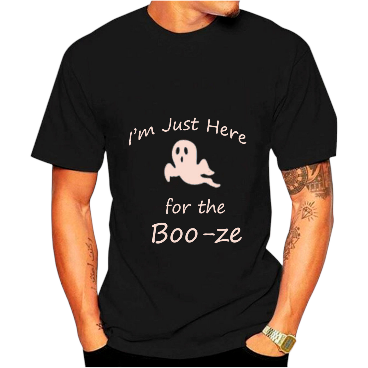 I am just here for the Boo-ze Funny Halloween Tshirt