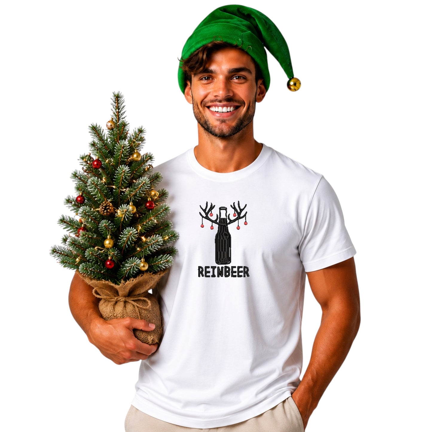Reinbeer Funny festive Tshirt