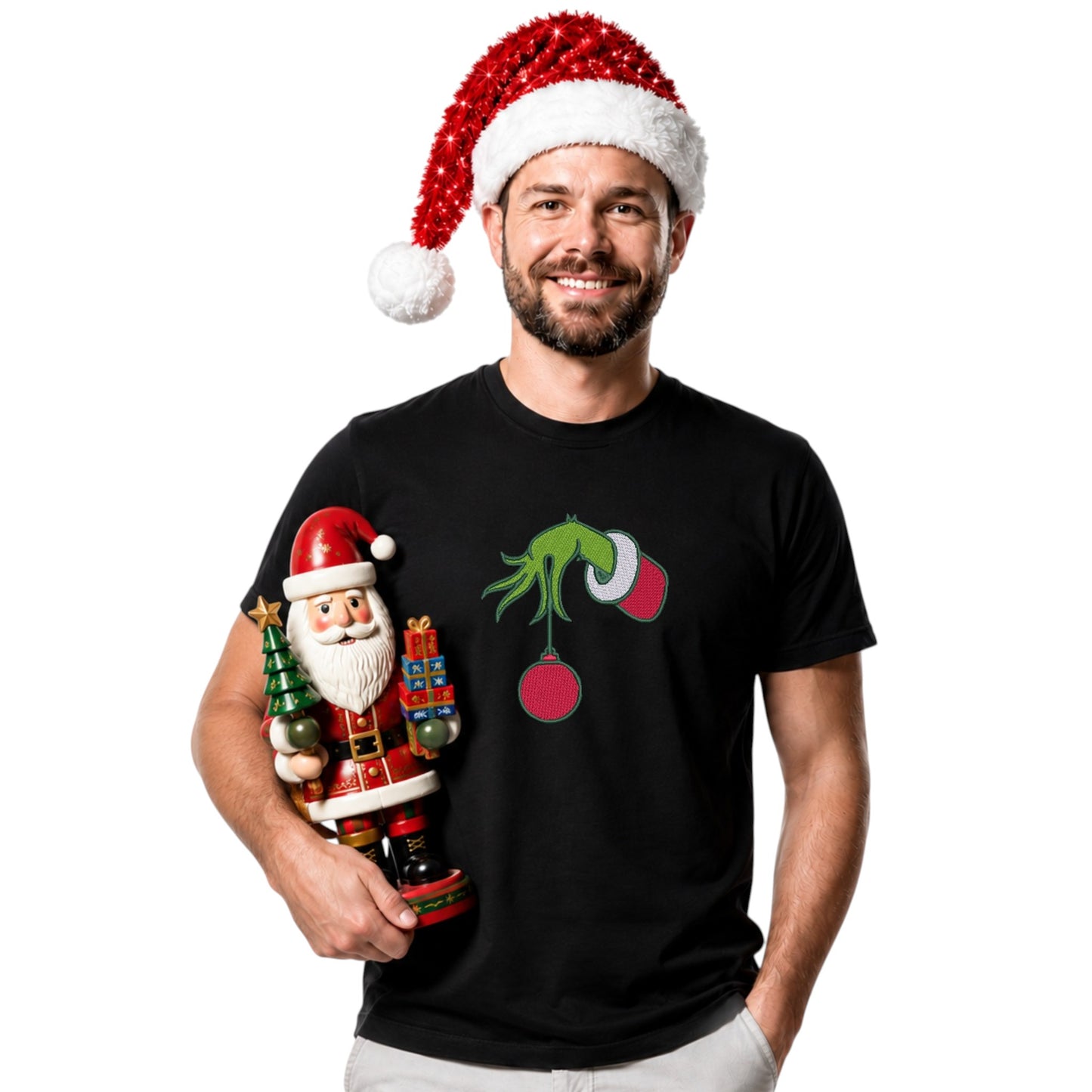 Grinchy Hand festive Tshirt