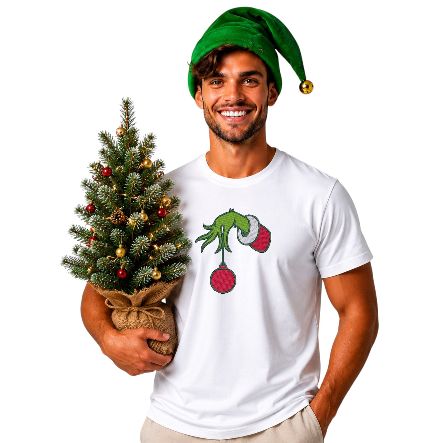 Grinchy Hand festive Tshirt