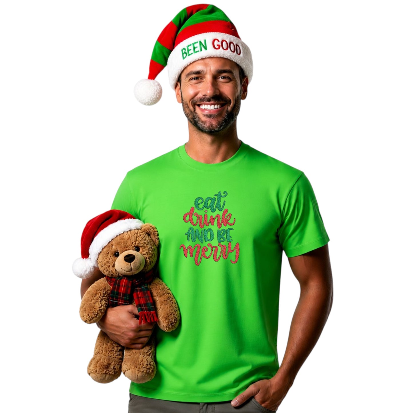 Eat Drink and be Merry festive Tshirt